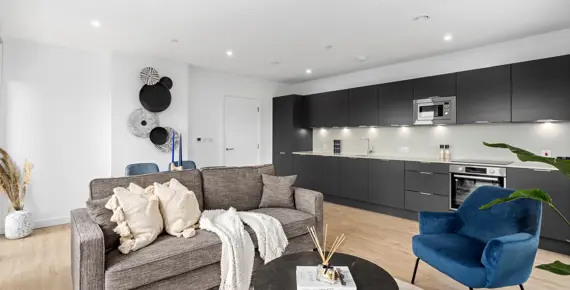 Plaistow Hub, spacious open plan living.