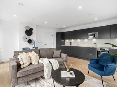 Plaistow Hub, spacious open plan living.