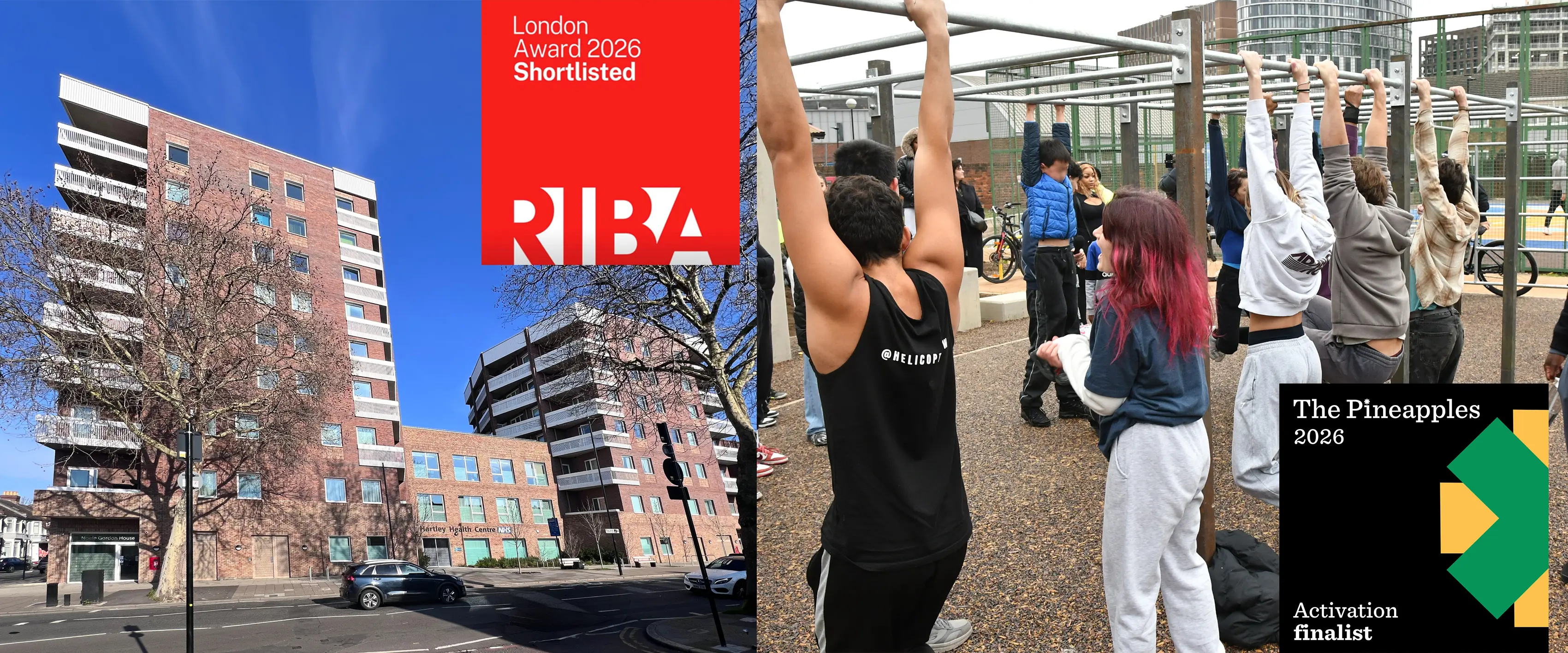 awards shortlisting for RIBA London and Pineapples 2026