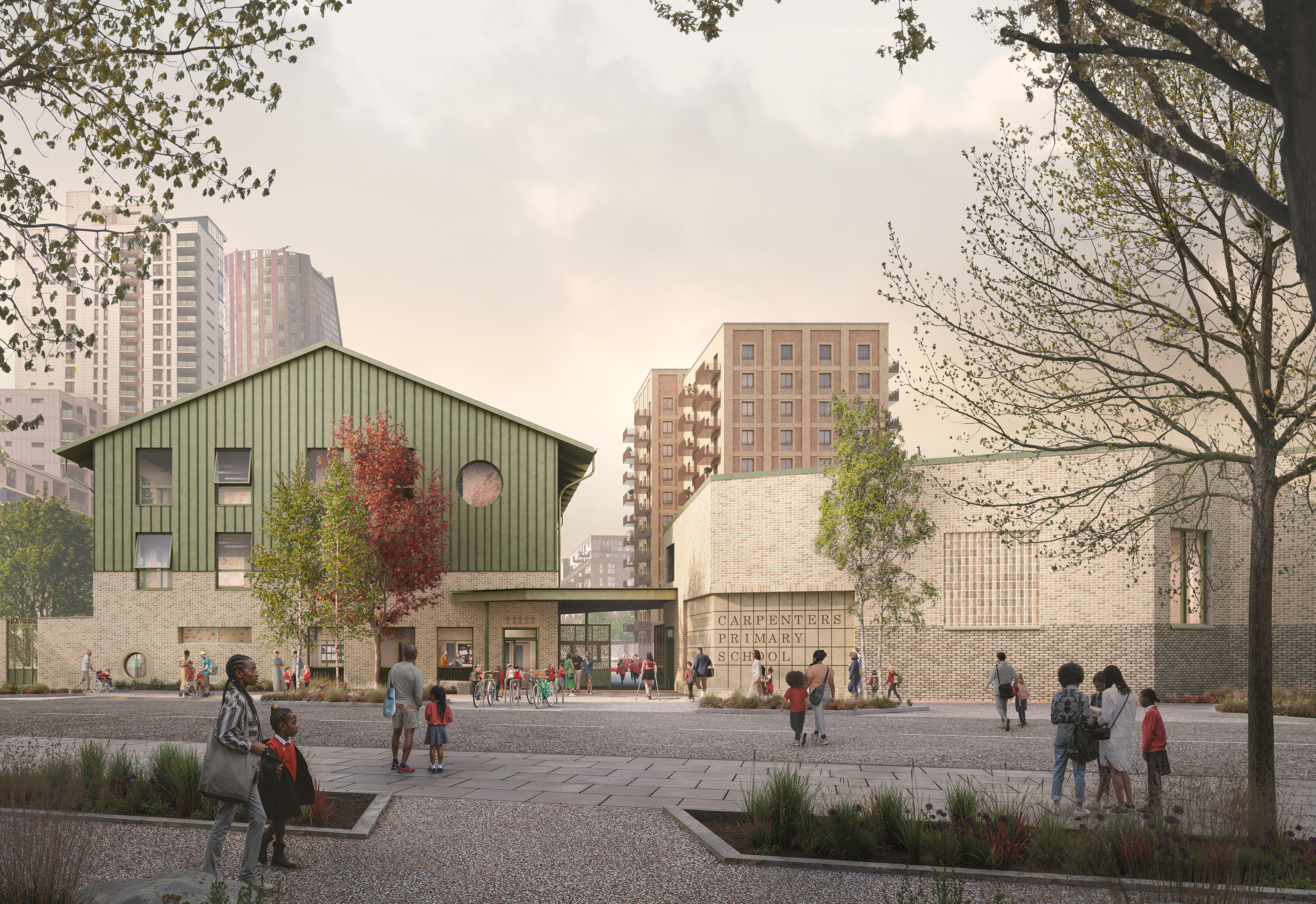 Carpenters Primary School by Maccreanor Lavington