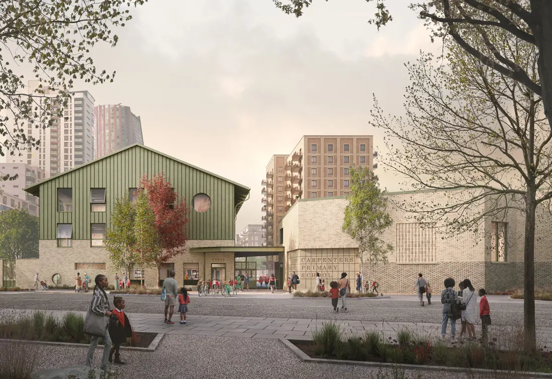 Carpenters Primary School by Maccreanor Lavington