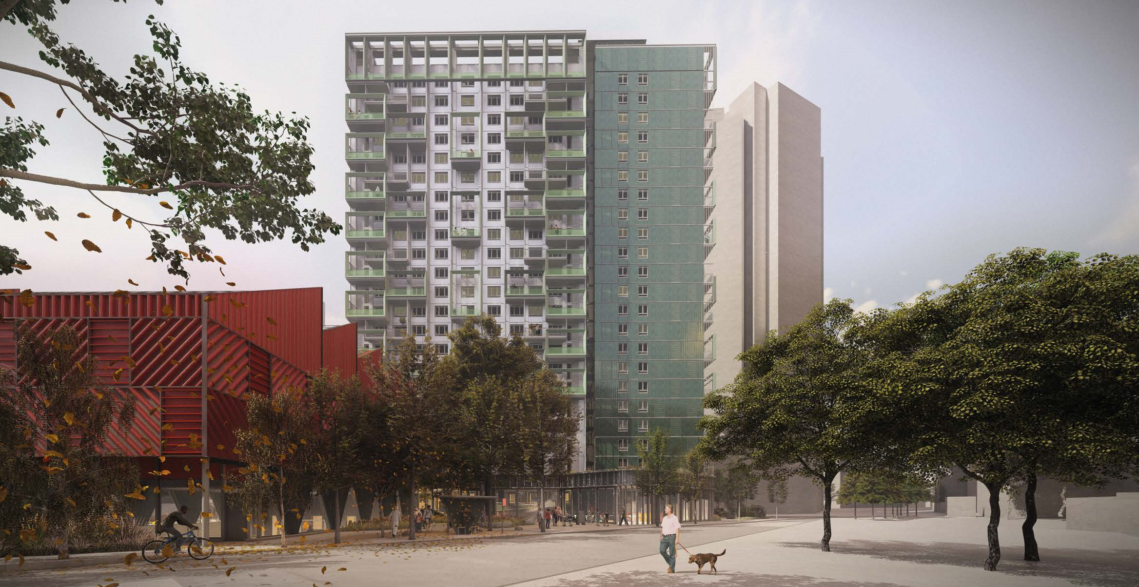 The Carpenters Estate, phase one, James Riley Point, Stratford, Newham