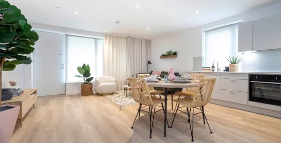The Didsbury, East Ham, comfortable, light, open plan living and kitchen interior