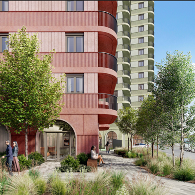 Credit: Grid Architects CGI of Bridge Road in Stratford