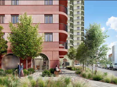 Credit: Grid Architects CGI of Bridge Road in Stratford