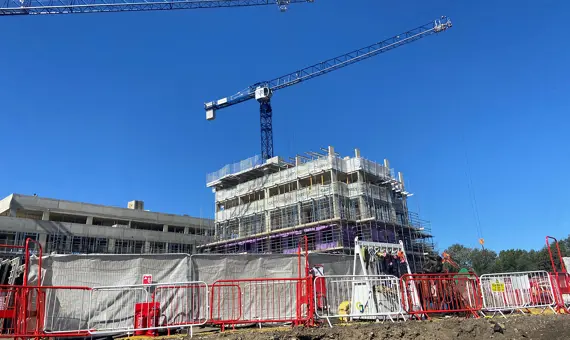 Buildings being built at Ferndale Park