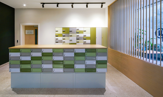 post boxes at Plaistow Hub