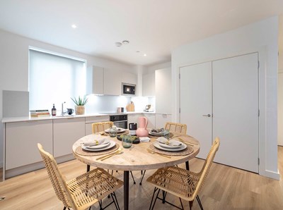 The Didsbury, East Ham, comfortable, light, open plan dining and kitchen interior