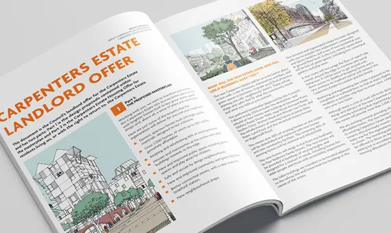 The Carpenters Estate Landlord offer booklet.