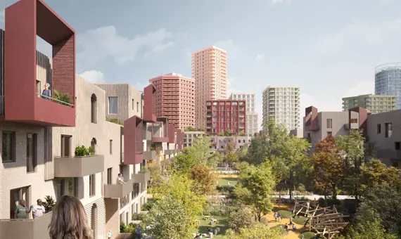 The Carpenters Estate Neighbourhood Green, credit Proctor And Matthews, Metropolitan Workshop.