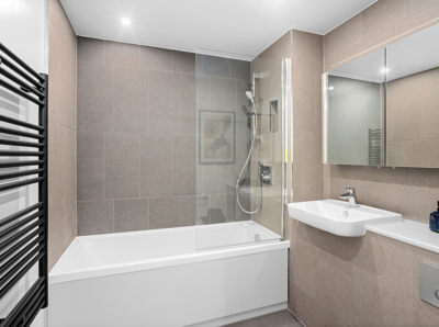 Plaistow Hub, contemporary bathrooms